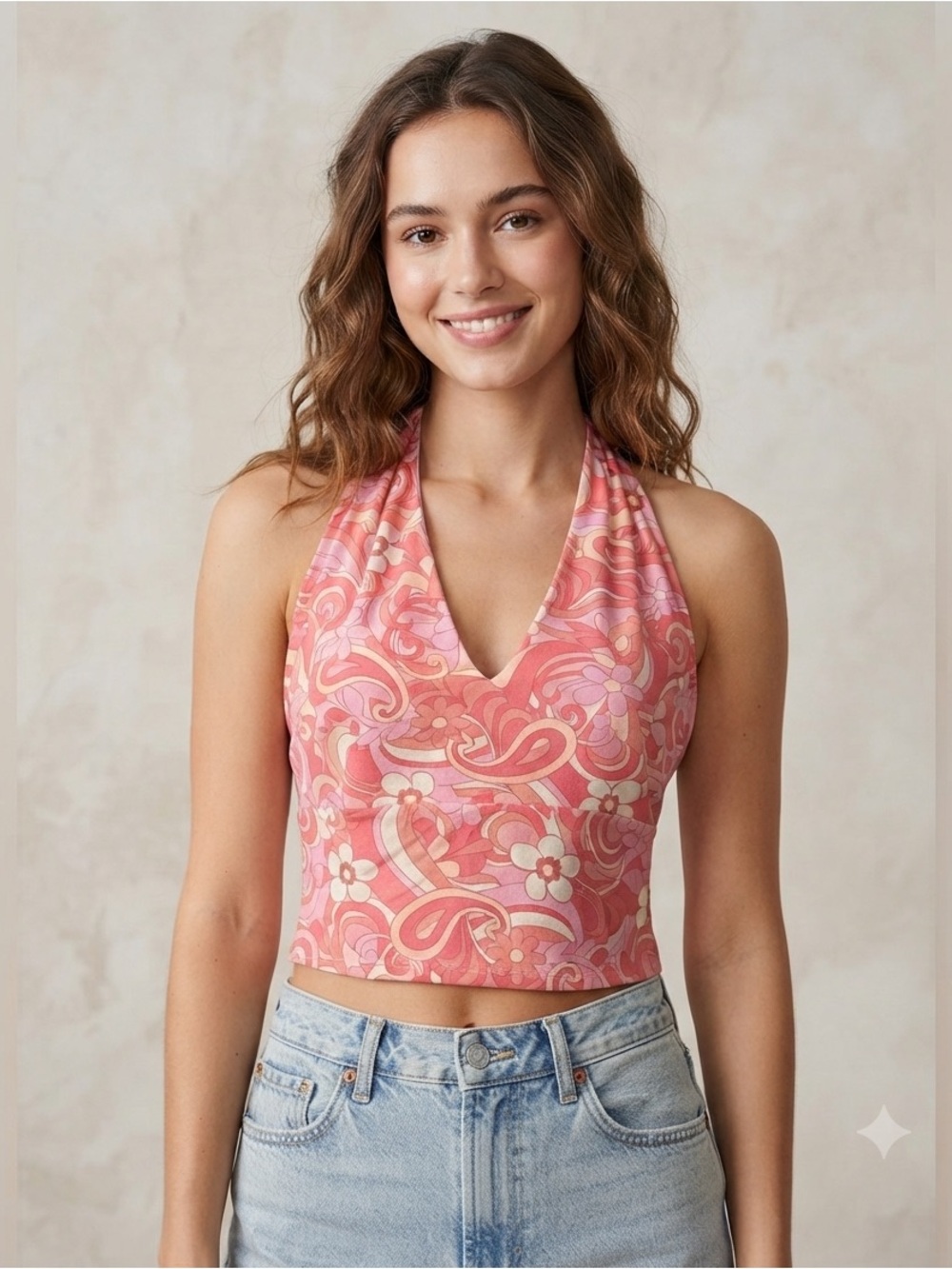 Hollister Floral Halter Top